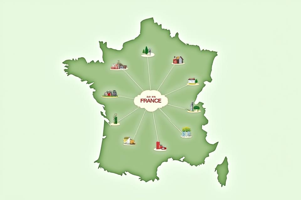 Carte interactive stylisée des producteurs partenaires autour de Paris